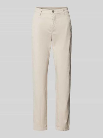 M.A.C Slim Fit Chino mit verk&uuml;rztem Schnitt Modell TURN UP in Offwhite, Gr&ouml;&szlig;e 46