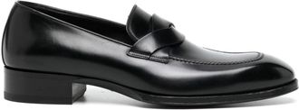 Tom Ford leather loafers - men - Calf Leather/Calf Leather/Calf Leather - 10 - Black
