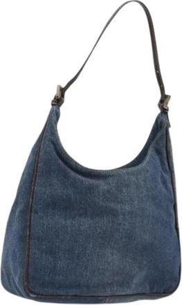 Fendi Pre-owned Vintage Schoudertas - Dames - Vintage Schoudertas - Blauw - ONE Size - Leer - Vintage