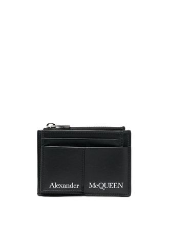 Alexander McQueen Alexander MC Queen Logo Ledermünze Reißverschlusshalter