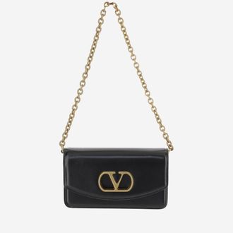 Valentino Garavani Black Vlogo Clutch