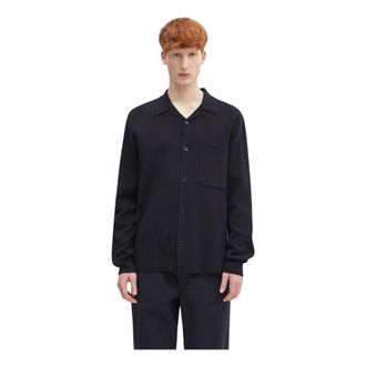 Norse Projects Nicolai Merino Cotton Milano Jacket - - Knitwear - Uomo - Blu - L