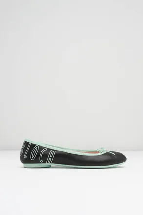 Bloch Ladies Lyra Ballet Flats, Black Mint Leather