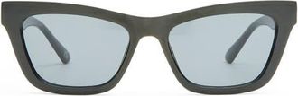 AIRE Amplitude 52mm Cat Eye Sunglasses in Black /Smoke Mono at Nordstrom