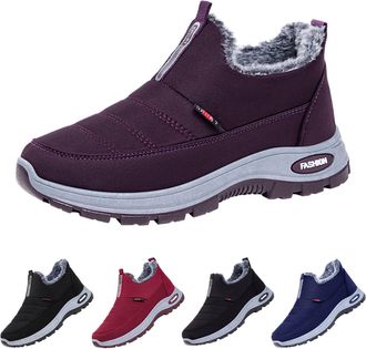 Generic Hiking shoes, mens trainers, cotton shoes, mens winter, thick sole, non-slip hiking shoes, fleece-lined boots, casual shoes, pair of slip-on shoes, li