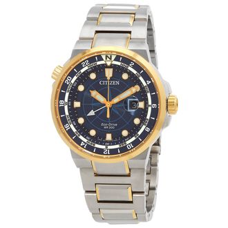 Citizen Eco-Drive Endeavor Blue Dial Mens Watch BJ7144-52L