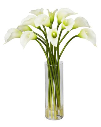 Nearly Natural Mini Calla Lily Silk Flower Arrangement