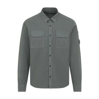 C.P. Company Gabardine Shirt - male - C.P. Company - Casual Shirts - Green - L - Shirts