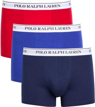 Polo Ralph Lauren Logo-jacquard Stretch-cotton Trunks - set of Three - Multicoloured - Xxl
