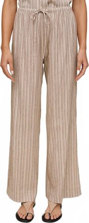 Bella Dahl Side Slit Beach Pant In Driftwood