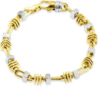 Pompeii3 Mens Link 14k Gold (54gram) or Platinum (88gram) 6-7mm Bracelet 9.25
