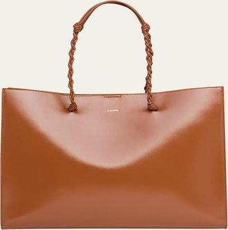Jil Sander Tangle Knot-Embellished Shopping Tote Bag