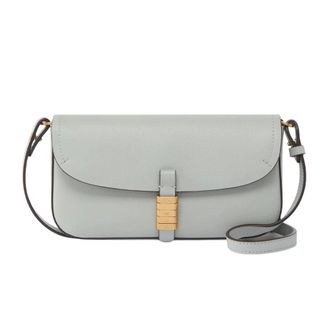 Pinko Cross Body Bags, female, Gray, Size: ONE SIZE Saddle Flat Shoulder Bag