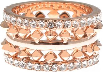 Police Womens PEJLF2010651 Ladies Ring - Rose Gold Stainless Steel - One Size