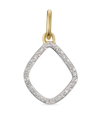 Monica Vinader Riva Kite diamond pendant charm - women - 18kt Gold Vermeil/White Diamond - One Size