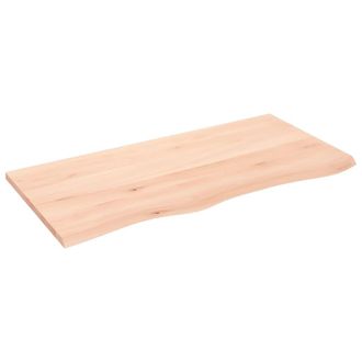 vidaXL Encimera De Ba&ntilde;o Madera Maciza Sin Tratar 100x50x2 Cm Vidaxl