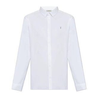 AllSaints Shirt Hawthor - Heren - Casual Overhemden - Wit - XS - Katoen - Overhemden