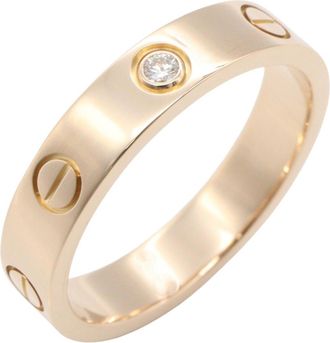 Cartier Gold Clear Pink Gold (18K) Band Ring (Pre-Owned)