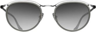 Matsuda M3093 SUN Zonnebril - unisex - Zonnebrillen - Grijs - 49 MM - Leer - Accessoires