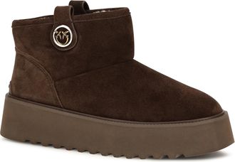 Pinko Womens Martina 08 Suede Boots Moro