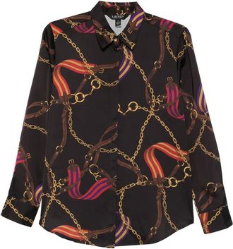 Lauren Ralph Lauren Camicia con stampa - Nero