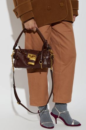 Chlo&eacute; Paddington Small Bag, Womens, Burgundy