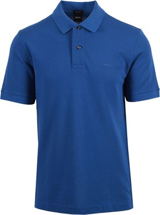 HUGO BOSS Mens PALLAS POLO MEDIUM BLUE Cotton - Size X-Large