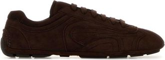Prada Brown Suede Sneakers