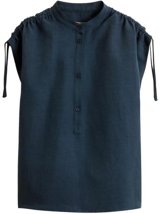 Woolrich linen blouse - women - Viscose/Linen/Flax - L - Blue