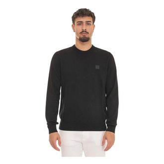 HUGO BOSS Truien & Vesten, Heren, Zwart, 3Xl, Katoen, Kanovano S Ronde hals Pullover