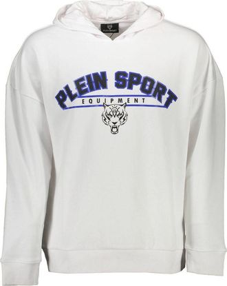 Plein Sport White Cotton Mens Mens Sweatshirt
