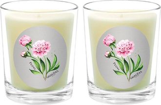 Qualitas Peony Two Scented Beeswax Candle Set