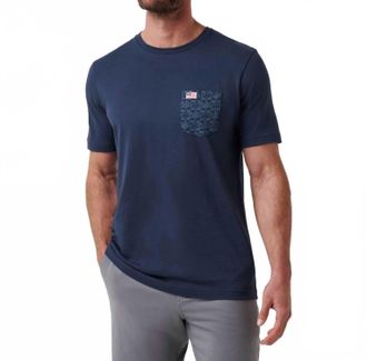 Travis Mathew Good Ol Days Short Sleeve Tee In Total Eclipse