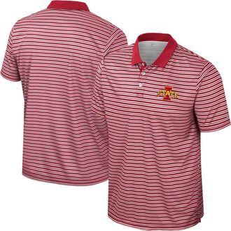 Colosseum Mens Colosseum Cardinal Iowa State Cyclones Striped Polo at Nordstrom, Size Xx-Large