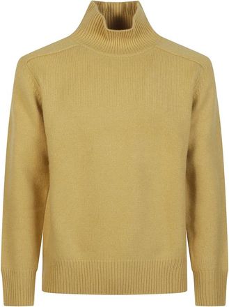 Soft Goat Wollen coltrui - Heren - Coltruien - Beige - XL - Wol - Truien & Vesten