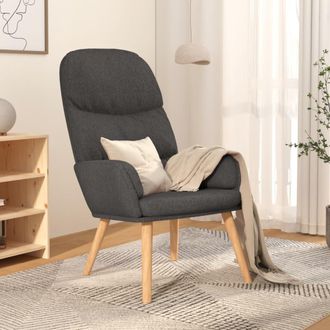 vidaXL Sill&oacute;n De Relax De Tela Gris Oscuro Vidaxl