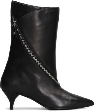 Alchimia zip-closure boots - women - Calf Leather/Calf Leather/Calf Leather - 40 - Black