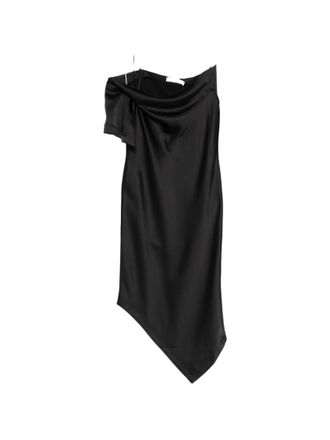 Iro Black One Shoulder Maxi Dress