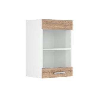 Vicco Mueble Alto Universal R-line, Sonoma, 40 Cm Con Puerta De Cristal