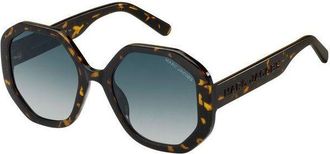 Marc Jacobs Dark Blue Geometric Ladies Sunglasses MARC 659/S 0086/08 53