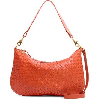 Clare Vivier Medium Moyen Woven Leather Messenger Bag in Saltillo at Nordstrom