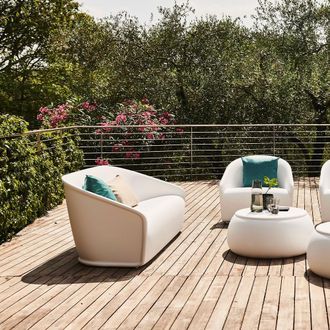 Plust Poltrona Sofa settembre Struttura In Polietilene Per Esterno -nero
