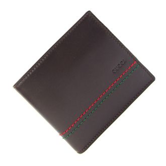 Gucci Dark Brown Leather Wallet (Bi-Fold) (Pre-Owned)