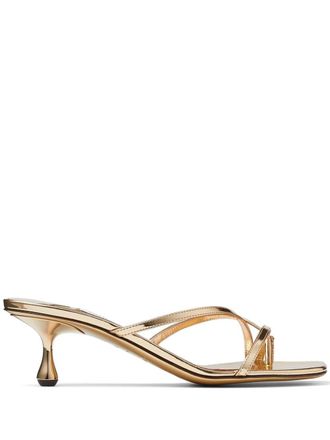 Jimmy Choo London Sandali Etana 50mm - Oro