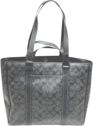 Coach Pre-owned Tote Bag - Dames - Vintage Shopper - Grijs - ONE Size - Leer - Vintage