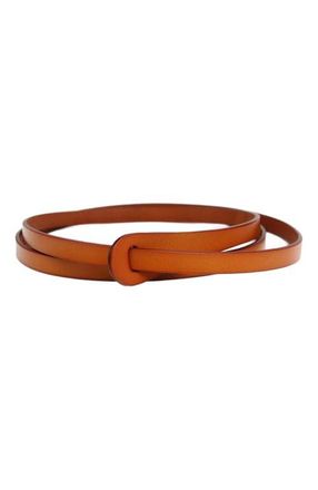Belle & Bloom Tie The Knot Leather Belt in Brown at Nordstrom