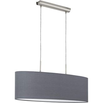 Eglo Lampadario a sospensione 75x22x110 cm grigio e nickel opaco con filo Eglo Pasteri