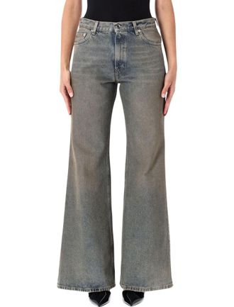 Haikure Light Blue Flared High Rise Jeans