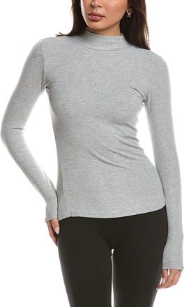 Barefoot Dreams Malibu Collection Ultra Soft Rib Mock Neck Pullover