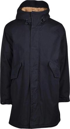 Aspesi Heren, Mantels, Blauw, Maat: XL Katoen